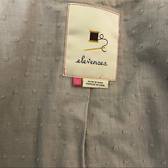 Elevenses | Anthropologie Catalina Bolero gray wool jacket - Picture 6 of 7